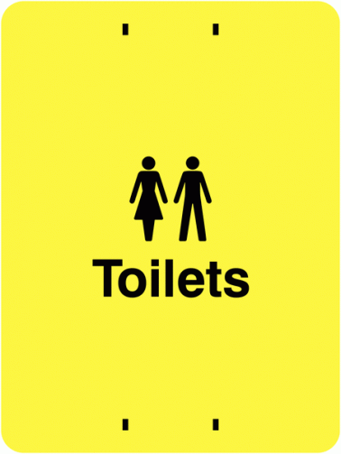 Toilet event sign