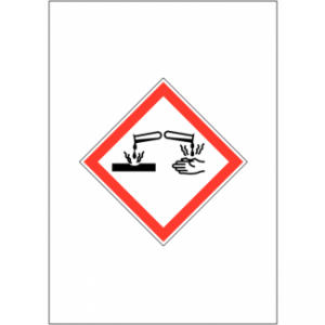 GHS COSHH Symbol Signs - Corrosive